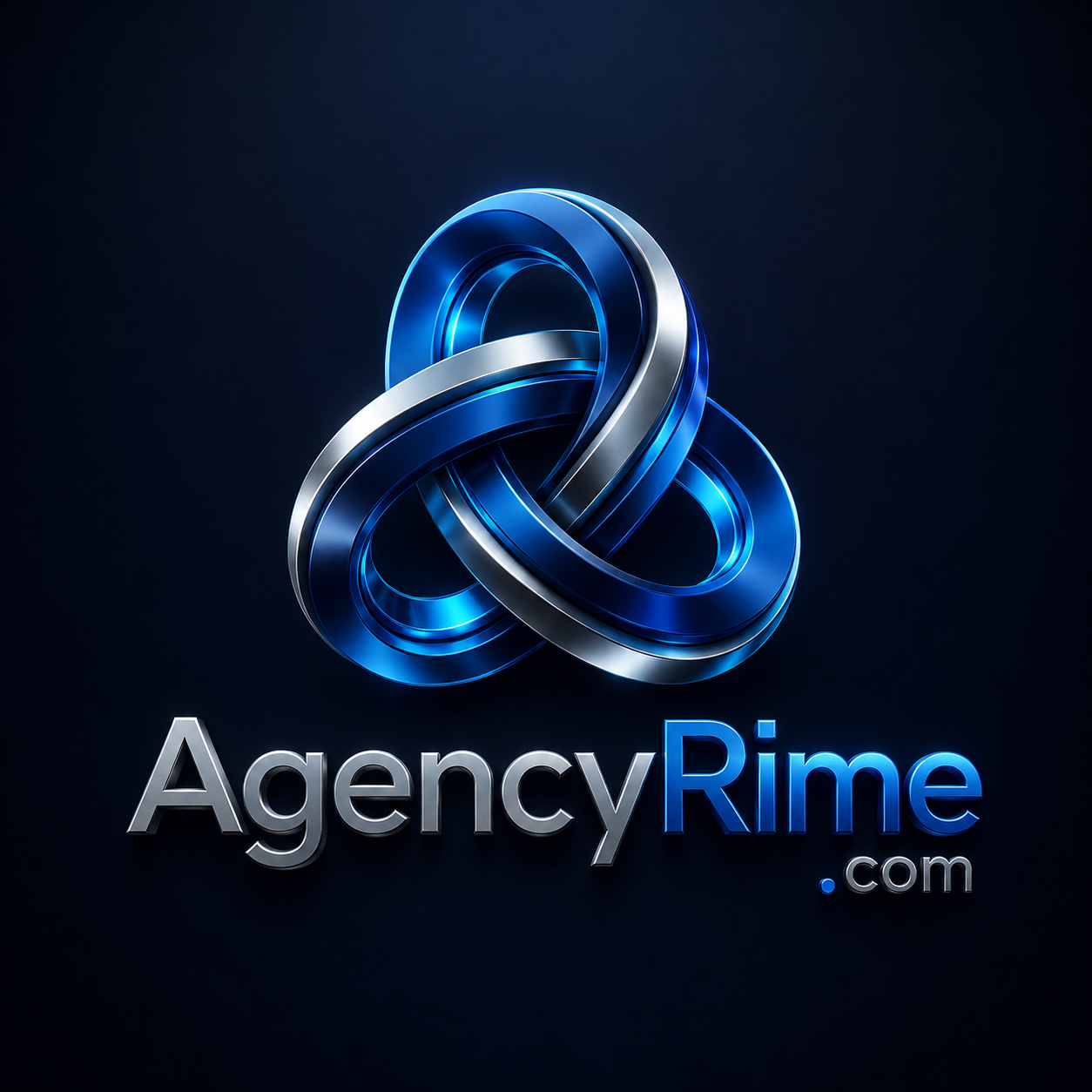 AgencyRime — símbolo del ecosistema en 3D